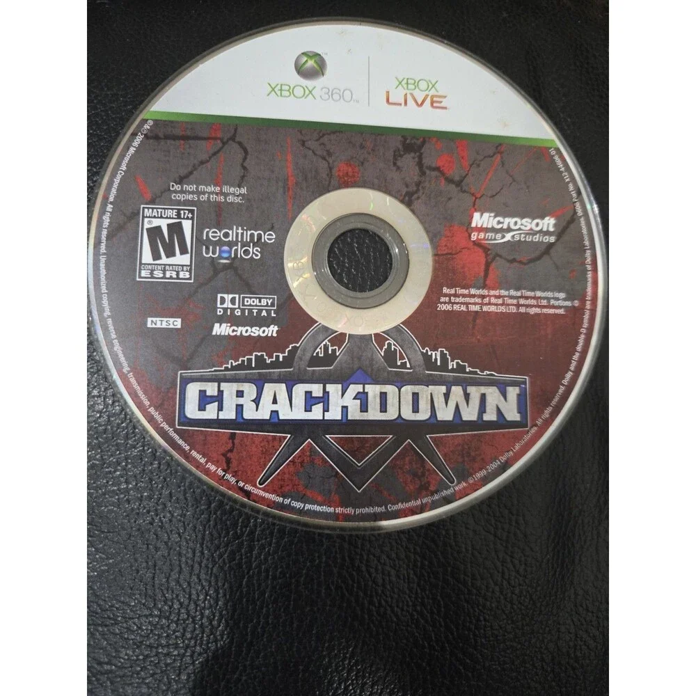 Crackdown (Xbox 360, 2007) NO TRACKING - DISC ONLY